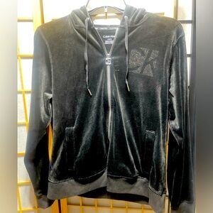 Calvin Klein Velour Jacket size Large